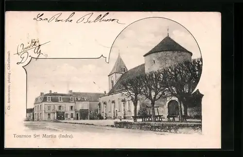 AK Torunon-Snt-Martin, Une rue, Strassenpartie