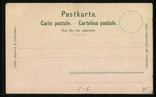 AK Schweiz, Briefmarken, Briefmarkensprache