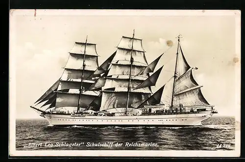 AK Segelschulschiff der Reichsmarine Albert Leo Schlageter