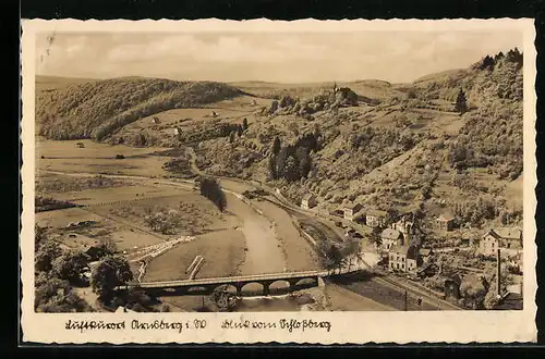 AK Arnsberg i. W., Luftkurort mit Blick vom Schlossberg
