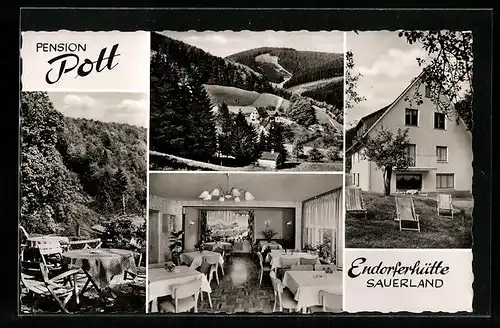 AK Endorf Kr. Arnsberg / Sauerland, Pension Pott, Endorferhütte