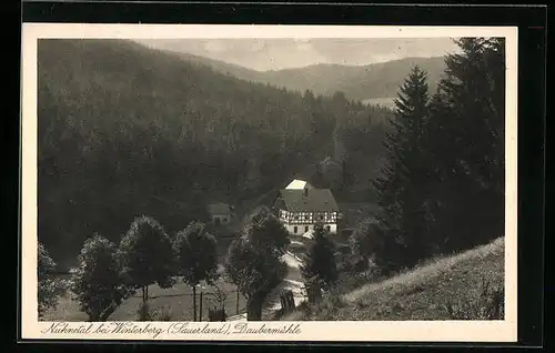 AK Winterberg / Sauerland, Daubermühle im Nuhnetal