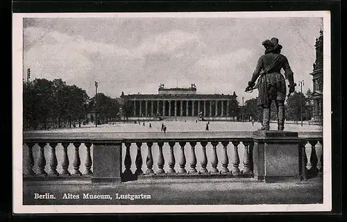 AK Berlin, Altes Museum und Lustgarten