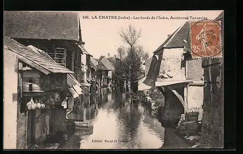 AK La Chatre, Les bords de l`Indre, Ancienne Tanneries