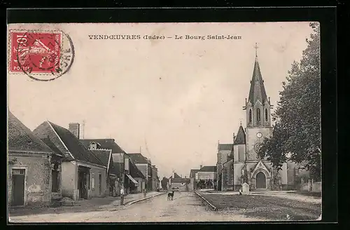 AK Vendoeuvres, Le Bourg Saint-Jean