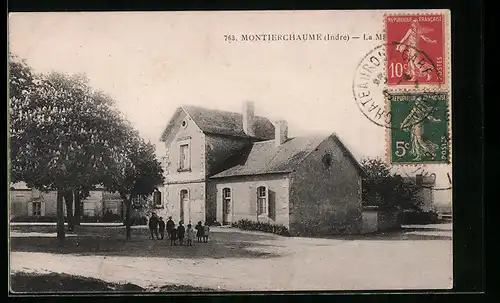 AK Montierchaume, La Mairie