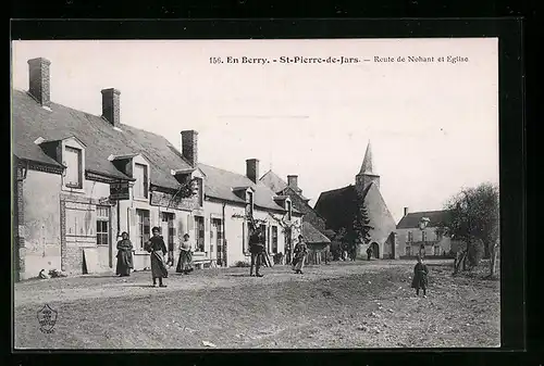AK St-Pierre-de-Jars, Route de Nojant et Eglise
