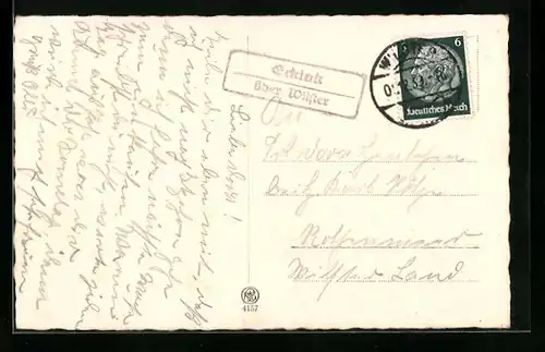 AK Landpoststempel Ecklak über Wilster