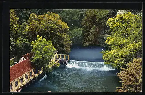 AK Landpoststempel Seissen über Blaubeuren