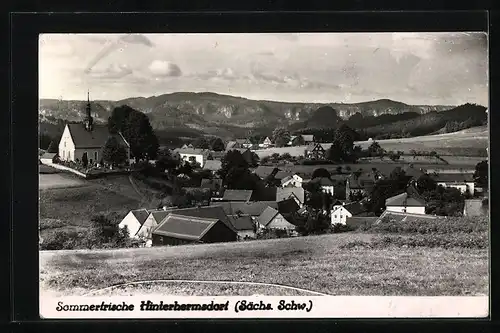 AK Landpoststempel Niederlommatzsch, Kr. Meissen
