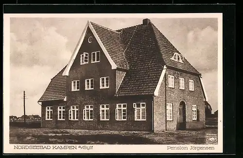 AK Kampen a. Sylt, Nordseebad, Pension Jörgensen