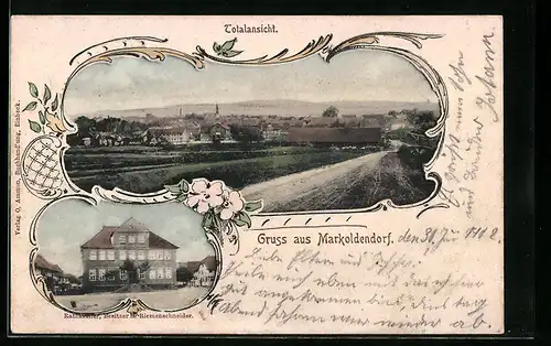 AK Markoldendorf, Gasthaus Ratskeller, Totalansicht