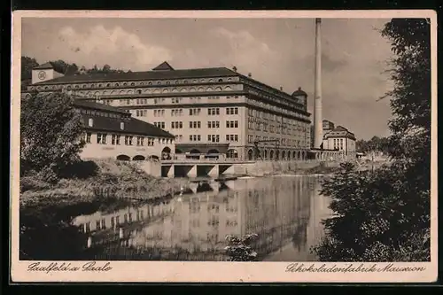 AK Saalfeld a. Saale, Schokoladenfabrik Mauxion
