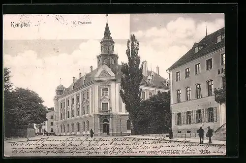 AK Kempten, Strassenpartie am Postamt