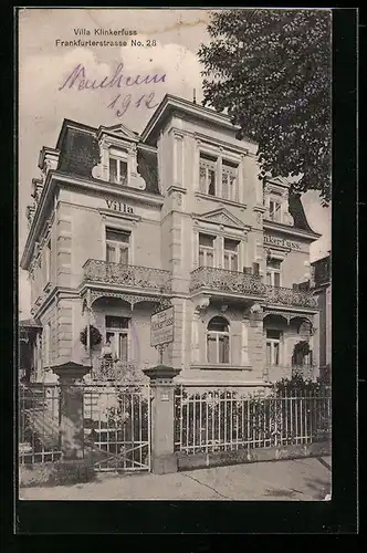 AK Bad Nauheim, Villa Klinkerfuss in der Frankfurterstrasse 28