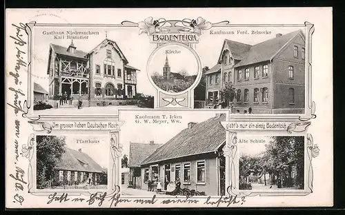 AK Bodenteich, Kirche, Pfarrhaus, Gasthaus Niedersachsen