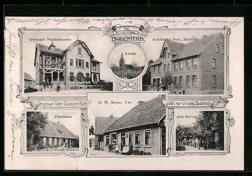 AK Bodenteich, Kirche, Gasthaus Niedersachsen, Alte Schule
