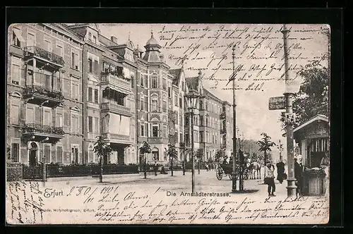 AK Erfurt, Partie in der Arnstädterstrasse