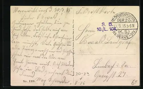 AK Soldaten in Uniform an der Feldbäckerei