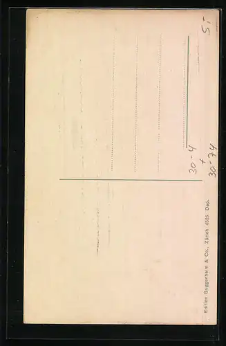 AK Heerführer Oberstdivisionär Brügger in Uniform