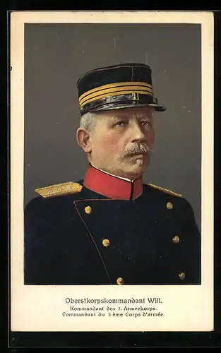 AK Heerführer Oberstkorpskommandant Will in Uniform