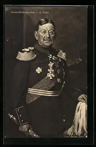 AK Heerführer Generalfeldmarschall von der Goltz in Uniform