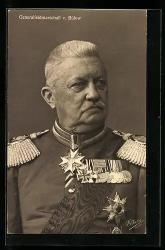 AK Heerführer Generalfeldmarschall von Bülow in Galauniform