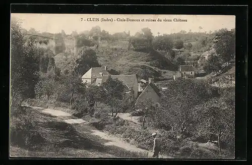 AK Cluis, Cluis-Dessous et ruines du vieux Chateau