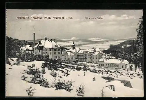 AK Neustadt i. Sa., Heilstätte Hohwald mit Blick nach Süden