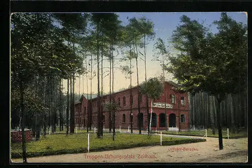 AK Zeithain, Truppen-Uebungsplatz, Offizier-Baracke