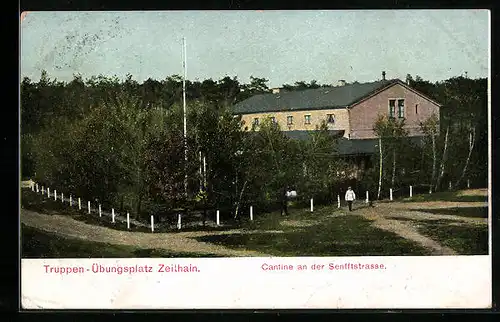 AK Zeithain, Truppen-Uebungsplatz, Cantine an der Senfftstrasse