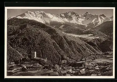 AK Ladis /Oberinntal, Ortsansicht gegen Kaunsertal