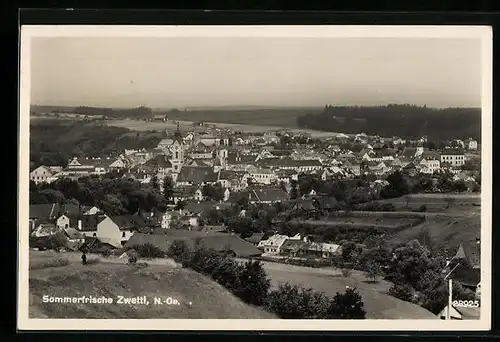 AK Zwettl, Ortsansicht mit Umland