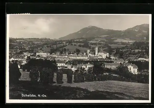 AK Scheibbs, Ortsansicht mit Umgebung