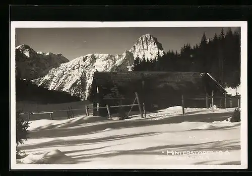 AK Hinterstoder, mit Schmdtleitneralm im Winter