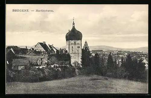 AK Bregenz, Blick auf Martinsturm