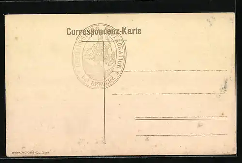 AK Bregenz, Ansicht vom Gebhardsberg