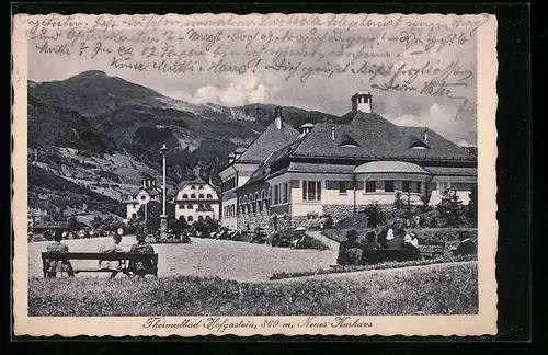 AK Hofgastein, Neues Kurhaus vom Thermalbad