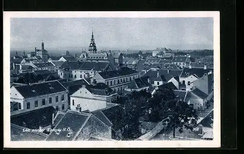 AK Laa a. d. Thaya, Ortsansicht aus der Vogelschau