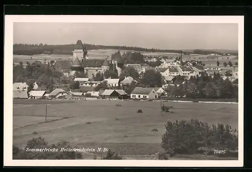 AK Heidenreichstein, Ortsansicht aus der Vogelschau