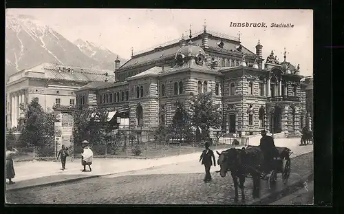 AK Innsbruck, Blick auf Stadtsäle