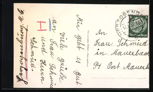 AK Herzogenburg, Totalansicht der Ortschaft