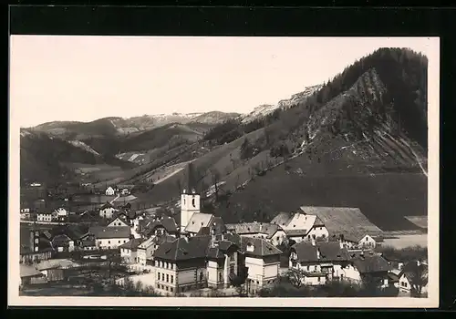 AK Veitsch b. Mitterdorf, Ortsansicht aus der Vogelschau