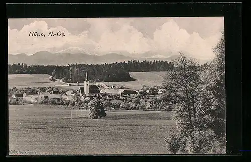 AK Hürm, Ortsansicht aus der Vogelschau