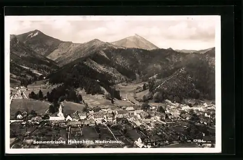 AK Hohenberg /Niederdonau, Sommerfrische aus der Vogelschau