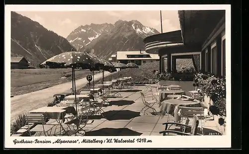 AK Mittelberg /Kl. Walsertal, Gasthaus-Pension Alpenrose