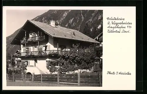 AK Mayrhofen /Zillertal, Gästeheim am Wegscheider