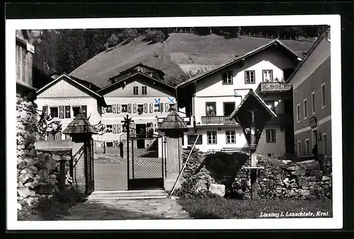 AK Liesing im Lesachtale, Blick auf ein Gasthaus