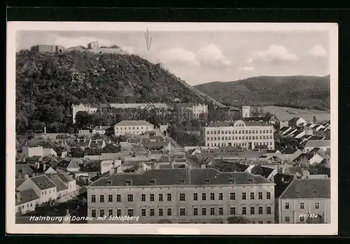 AK Hainburg, Donau mit Schlossberg