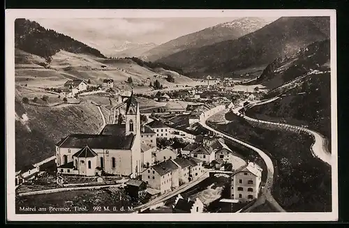 AK Matrei am Brenner, aus der Vogelschau